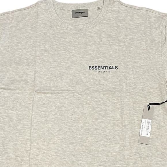 Fear of God Essentials Short Sleeve T-Shirt in Oatmeal Size XL NWT - Picture 5 of 8